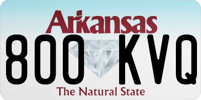 AR license plate 800KVQ