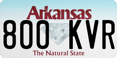 AR license plate 800KVR