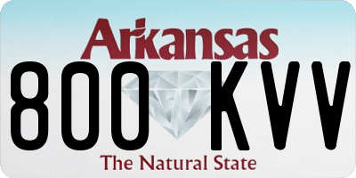 AR license plate 800KVV