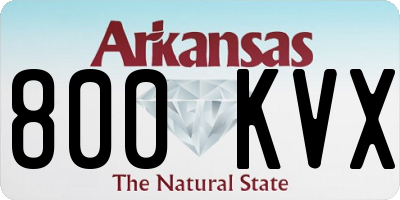AR license plate 800KVX