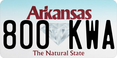 AR license plate 800KWA