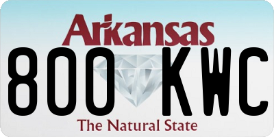 AR license plate 800KWC