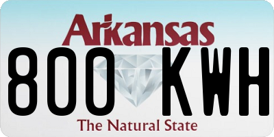 AR license plate 800KWH