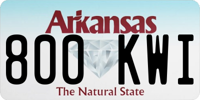 AR license plate 800KWI