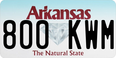 AR license plate 800KWM