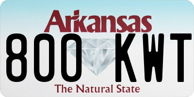 AR license plate 800KWT