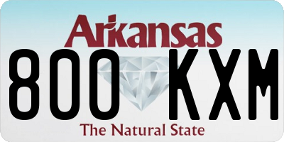 AR license plate 800KXM