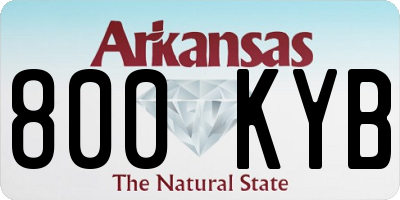 AR license plate 800KYB