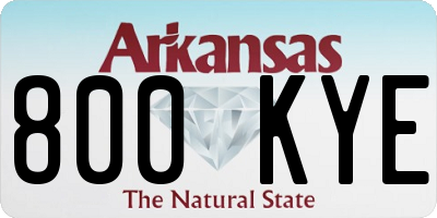 AR license plate 800KYE