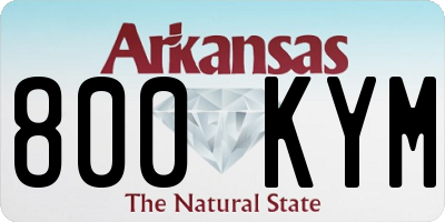 AR license plate 800KYM