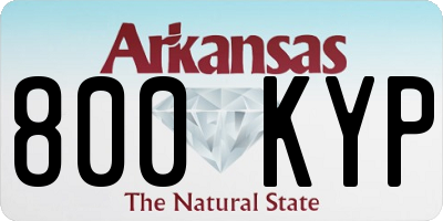 AR license plate 800KYP