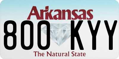 AR license plate 800KYY