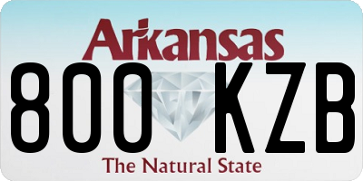 AR license plate 800KZB
