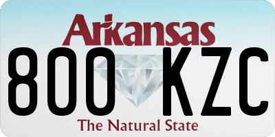 AR license plate 800KZC