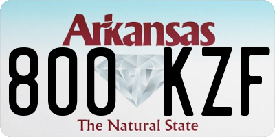 AR license plate 800KZF