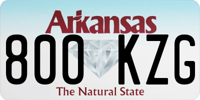 AR license plate 800KZG