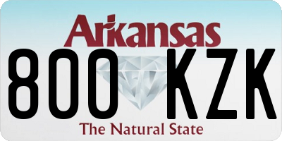 AR license plate 800KZK