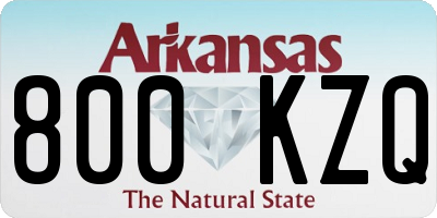 AR license plate 800KZQ