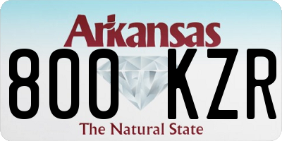 AR license plate 800KZR