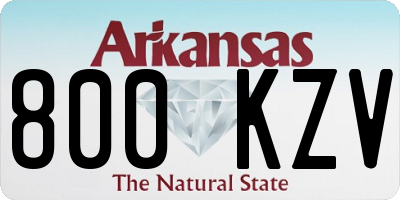 AR license plate 800KZV