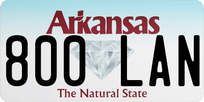 AR license plate 800LAN