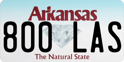 AR license plate 800LAS