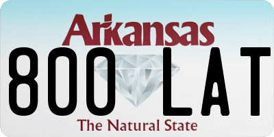 AR license plate 800LAT