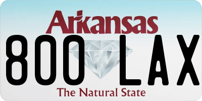 AR license plate 800LAX