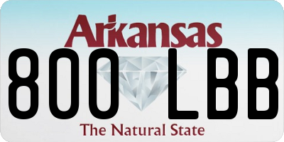 AR license plate 800LBB