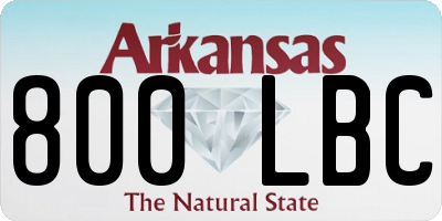AR license plate 800LBC