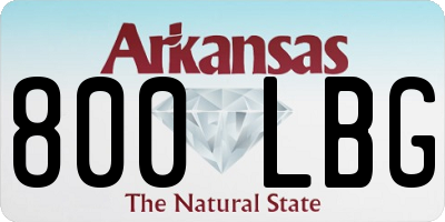 AR license plate 800LBG