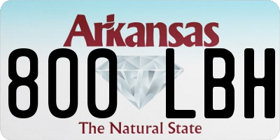 AR license plate 800LBH
