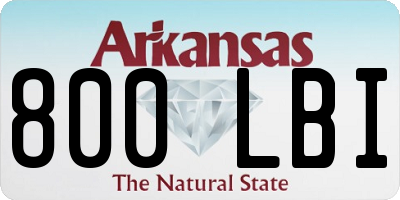AR license plate 800LBI