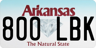 AR license plate 800LBK