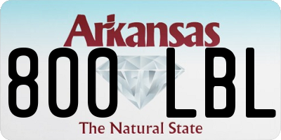 AR license plate 800LBL