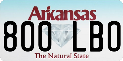 AR license plate 800LBO