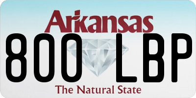 AR license plate 800LBP