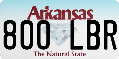 AR license plate 800LBR
