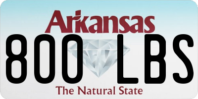 AR license plate 800LBS
