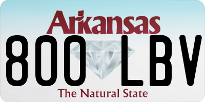 AR license plate 800LBV