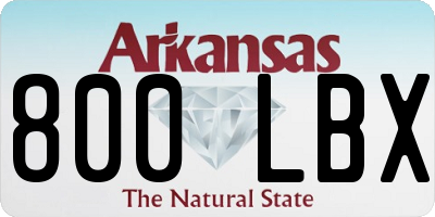 AR license plate 800LBX