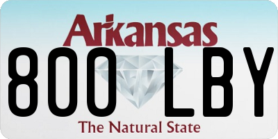 AR license plate 800LBY