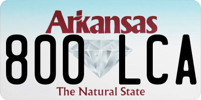 AR license plate 800LCA