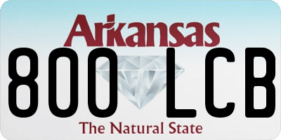 AR license plate 800LCB