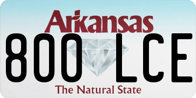 AR license plate 800LCE