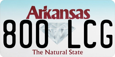 AR license plate 800LCG