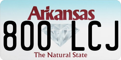 AR license plate 800LCJ