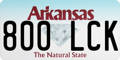 AR license plate 800LCK