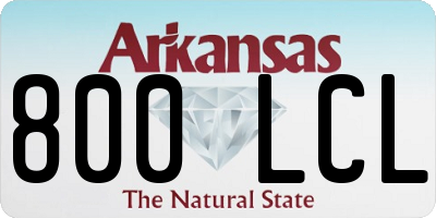 AR license plate 800LCL