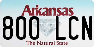 AR license plate 800LCN